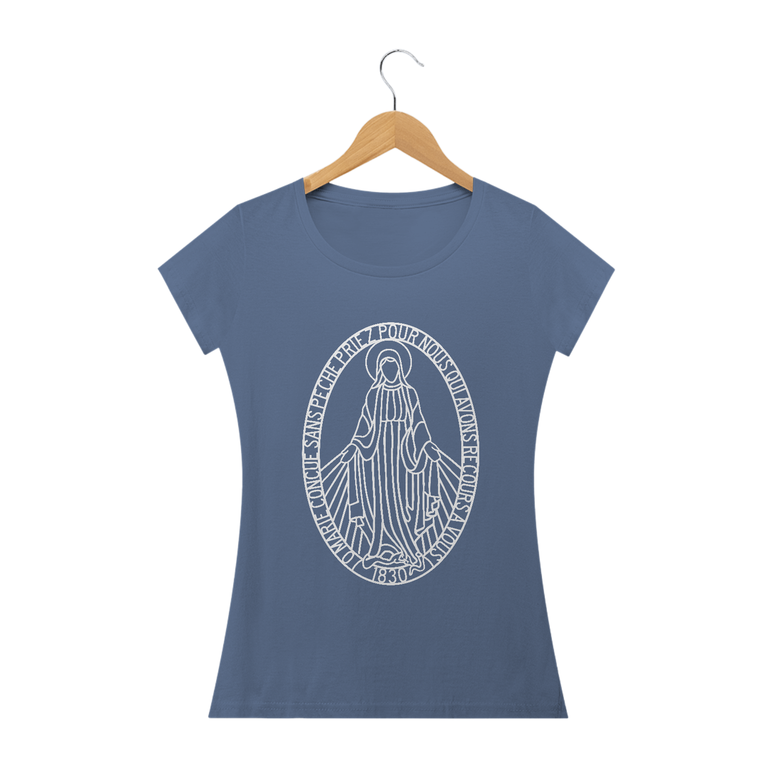 Nome do produto: Camiseta Feminina Nossa Senhora das Graças