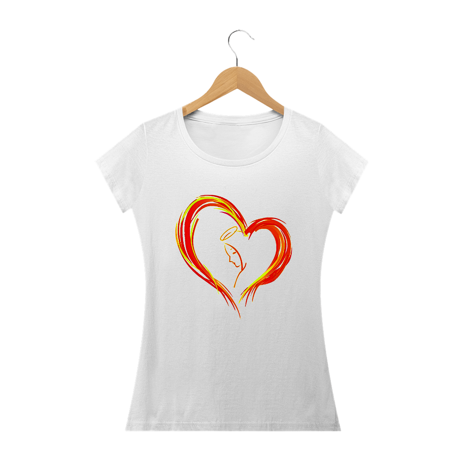 Nome do produto: Camiseta Nossa Senhora Amor de Mãe