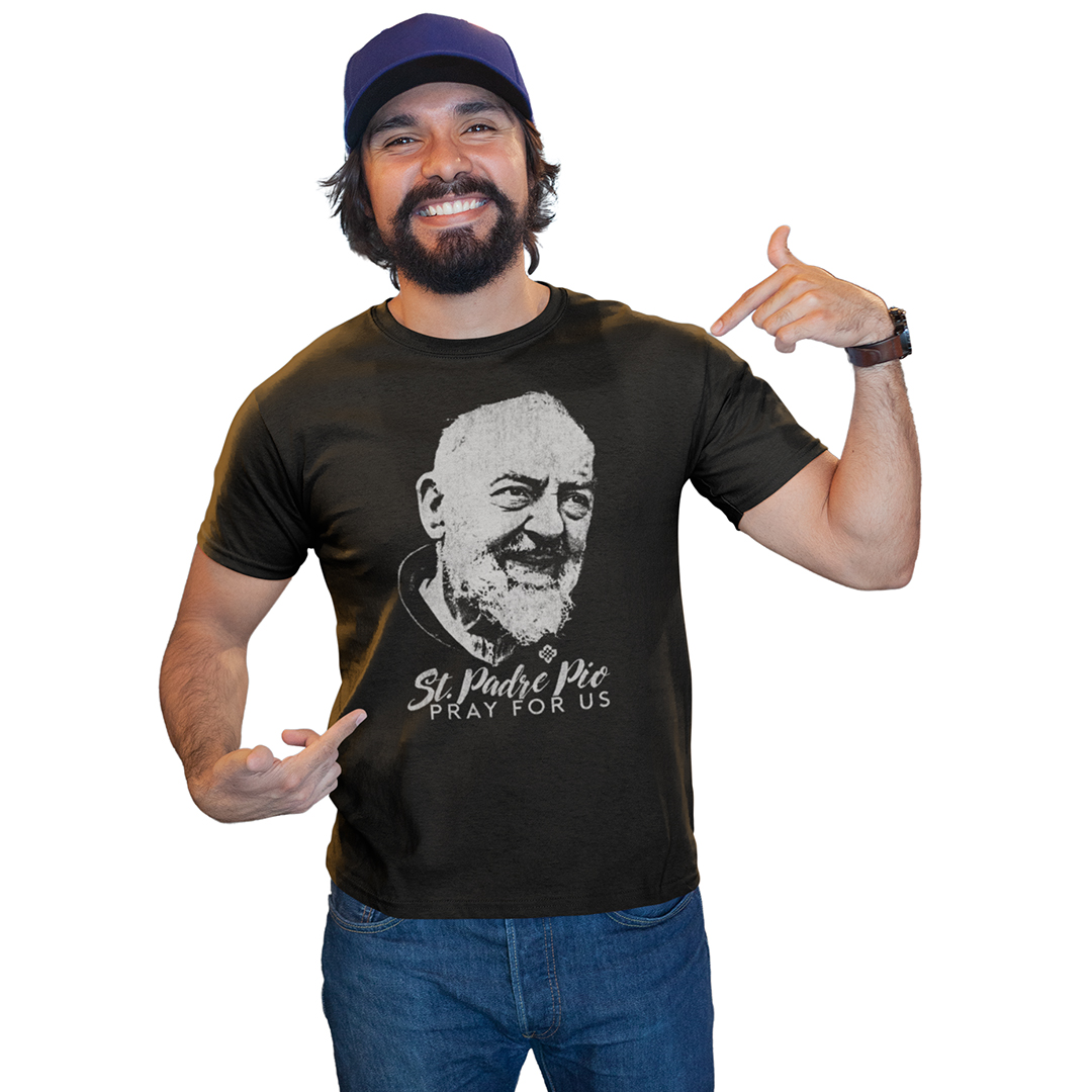 Camiseta Masculina São Padre Pio