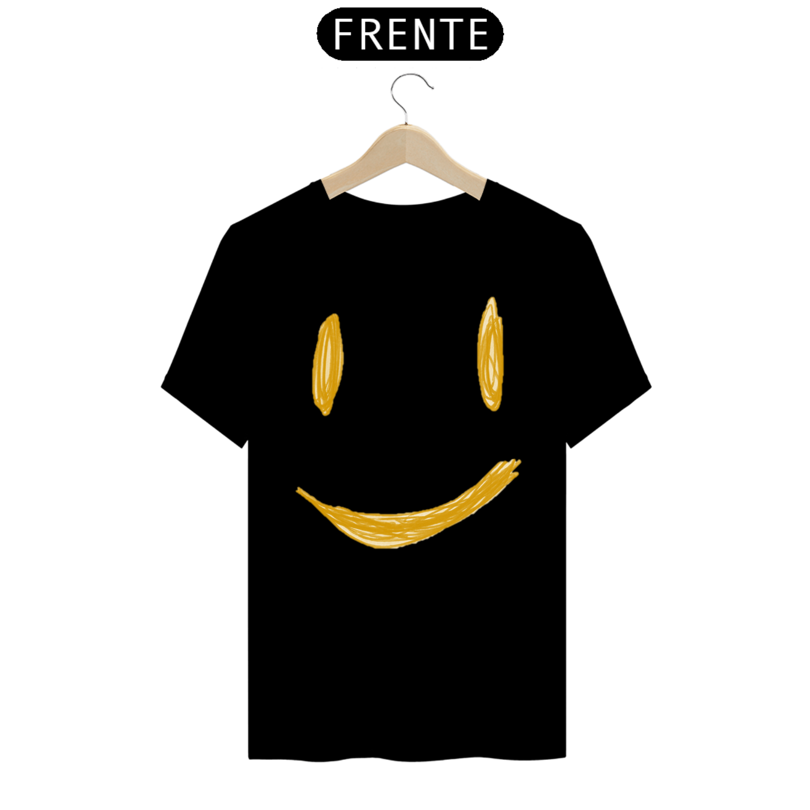 Nome do produto: Camiseta Sorriso Rabiscado