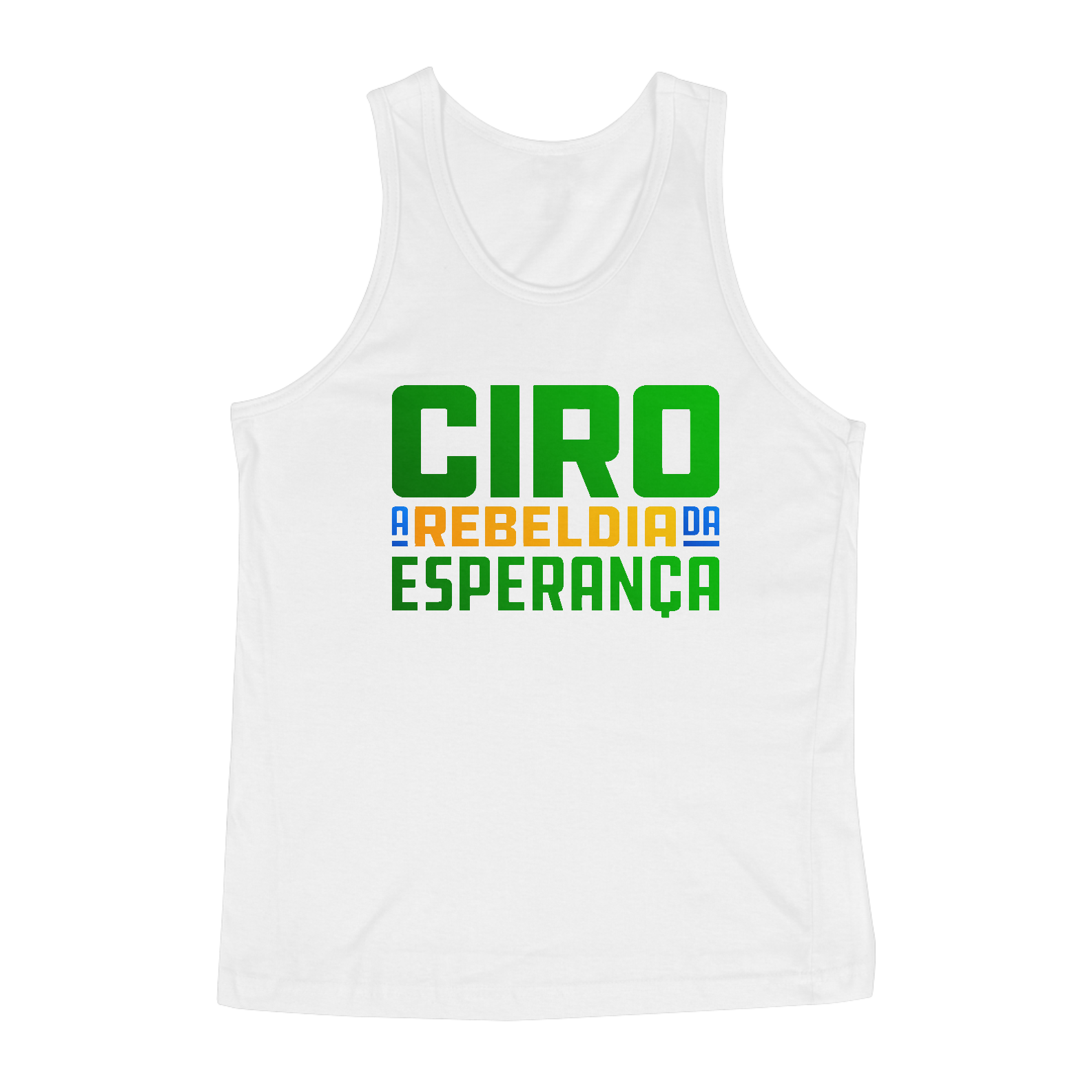 Nome do produto: Camiseta Regata A Rebeldia da Esperança