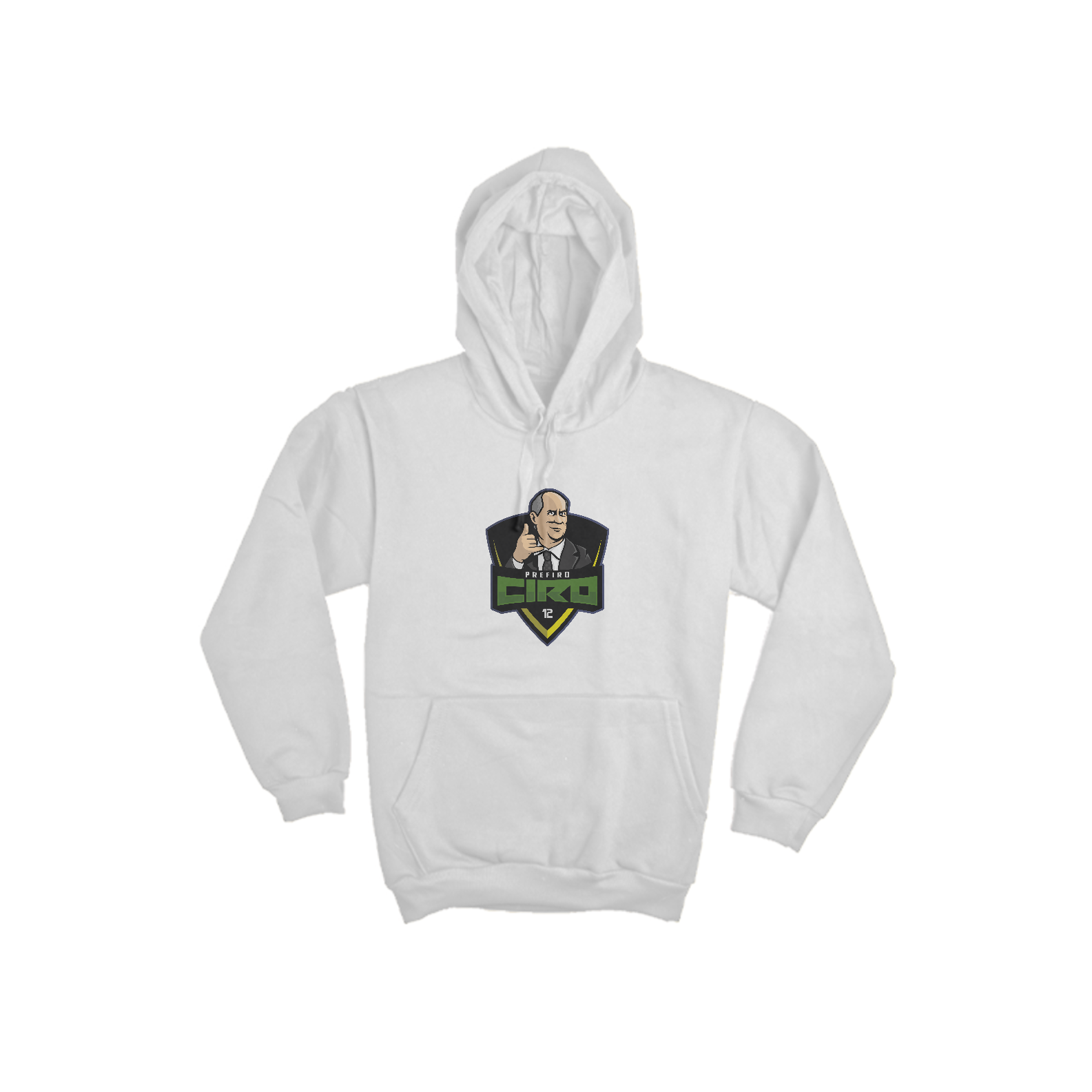 Nome do produto: Moletom Brasão Prefiro Ciro (com capuz)