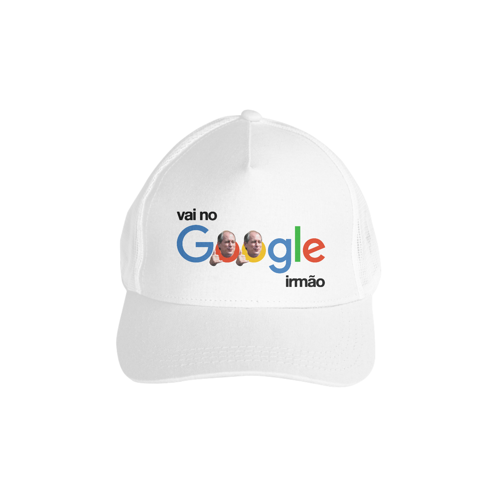 Nome do produto: Boné Google Branco - Com tela