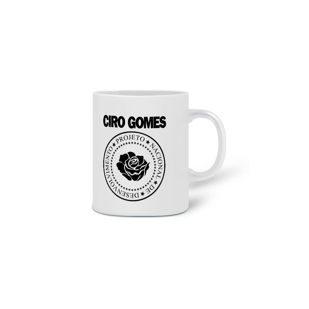 Nome do produto: Caneca Ciro Gomes (Ramones)