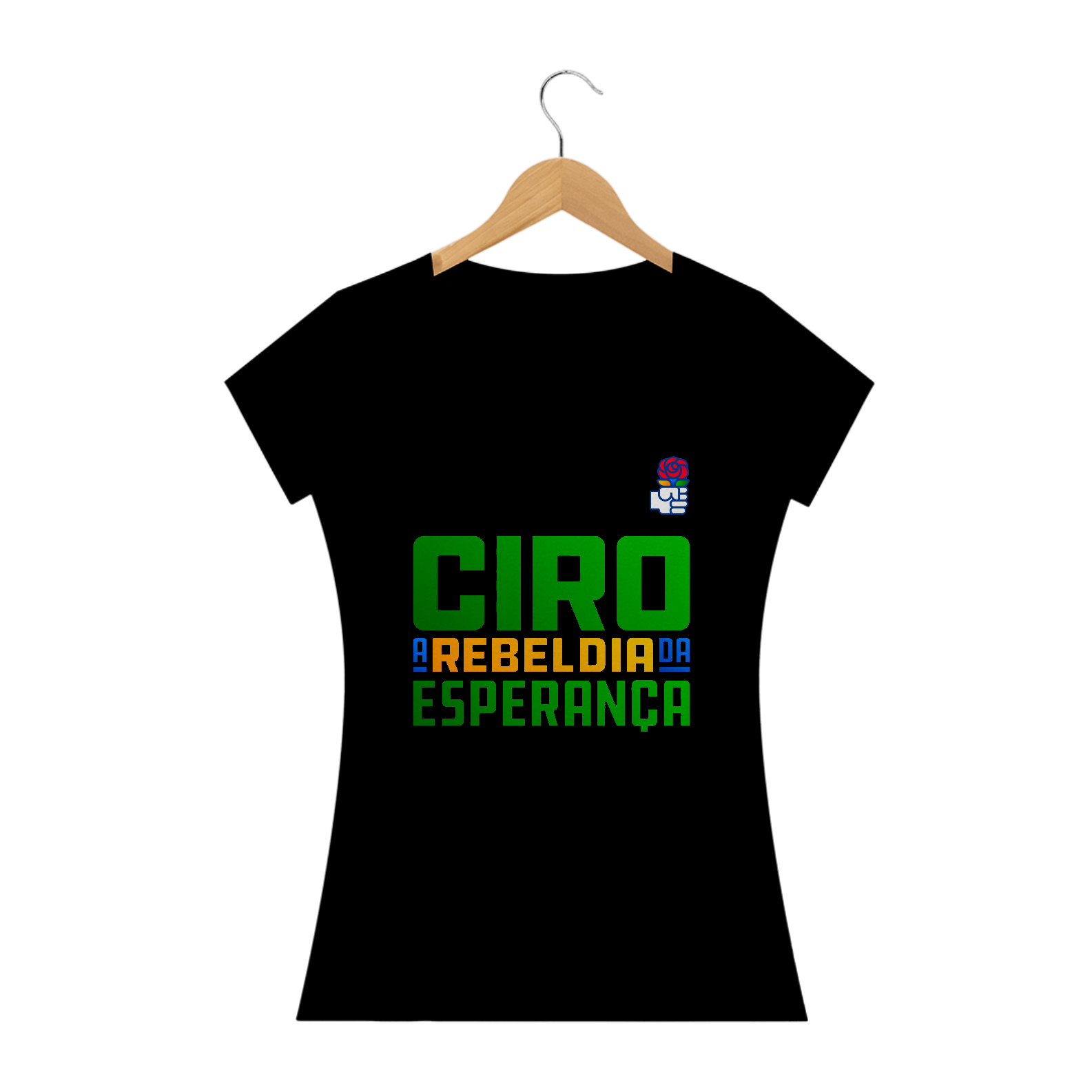 Nome do produto: Camiseta A Rebeldia da Esperança - Feminina