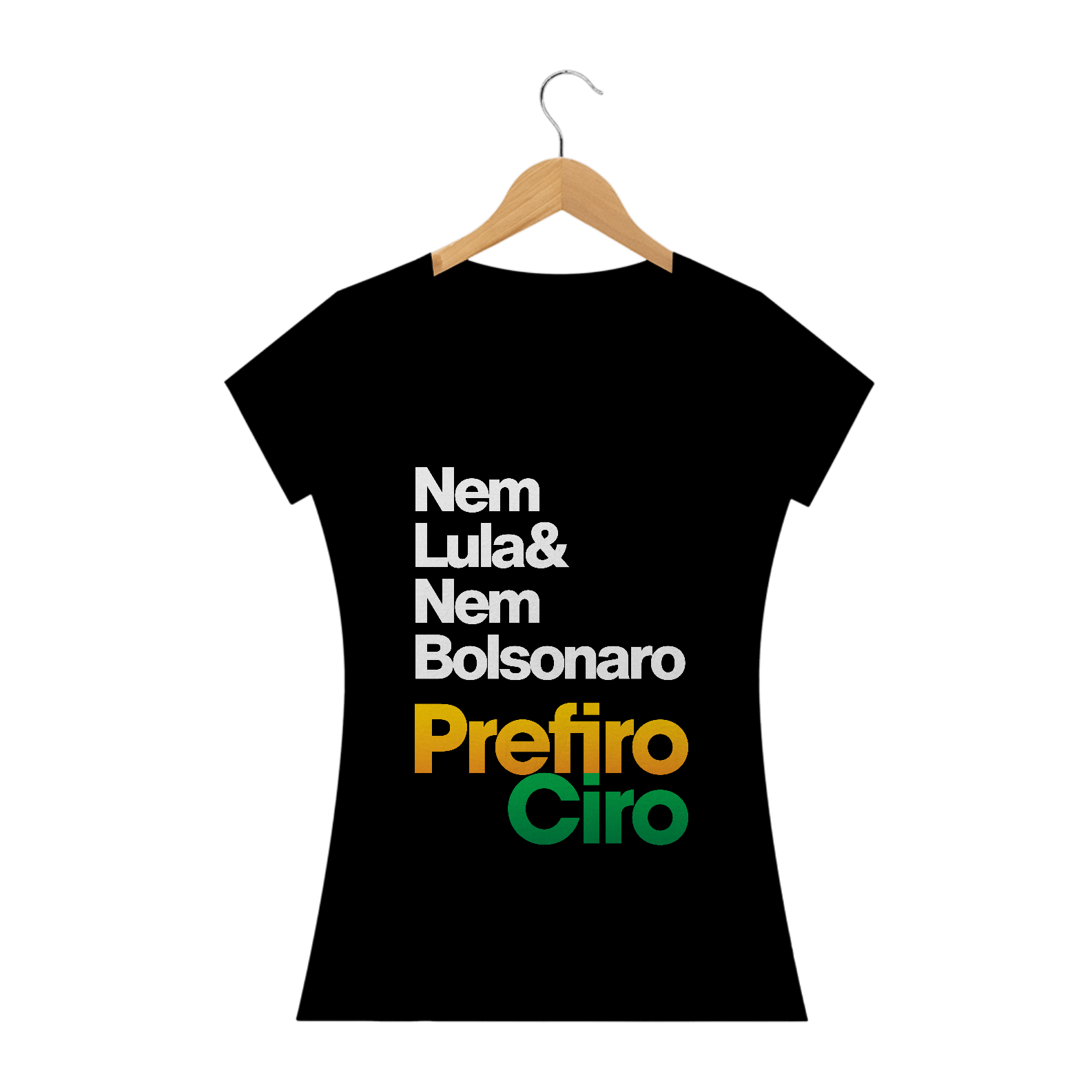 Nome do produto: Camiseta Nem Lula & Nem Bolsonaro