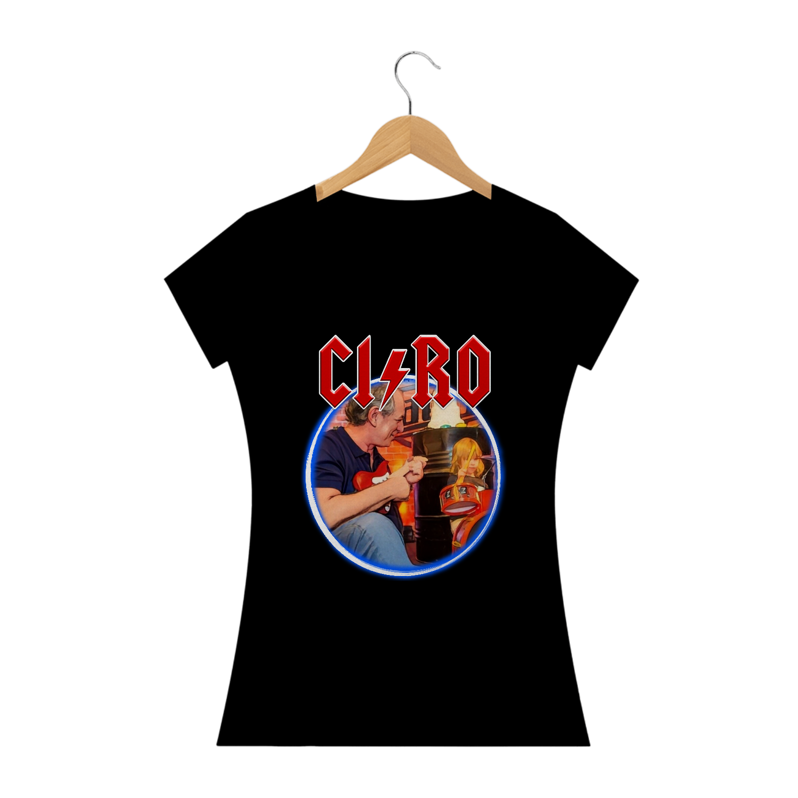 Nome do produto: Camiseta Feminina AC/DCIRO