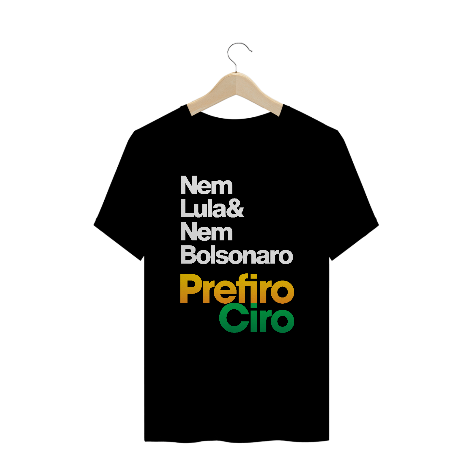 Nome do produto: Camiseta Nem Lula & Nem Bolsonaro