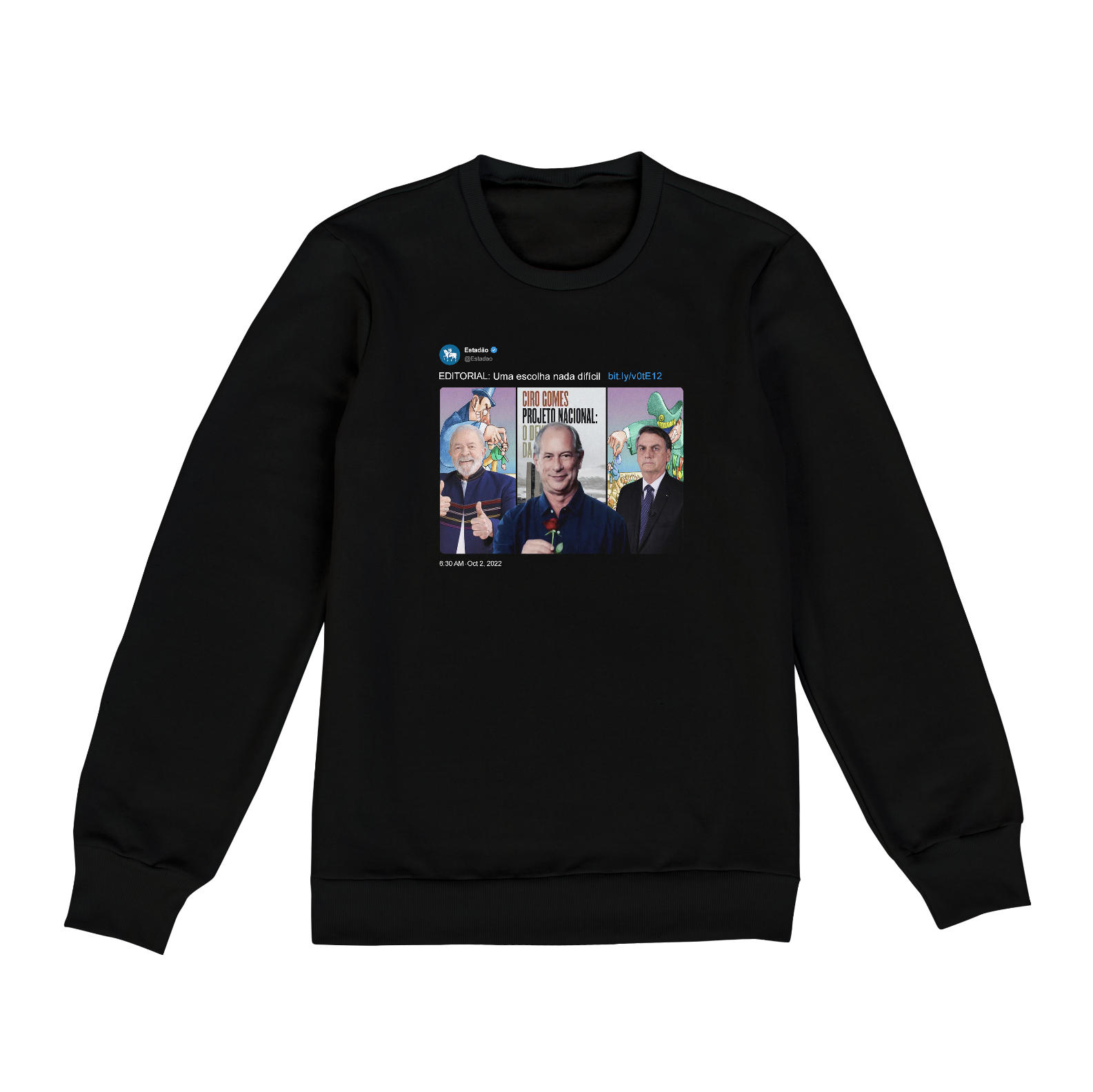 Nome do produto: Moletom Uma escolha nada difícil