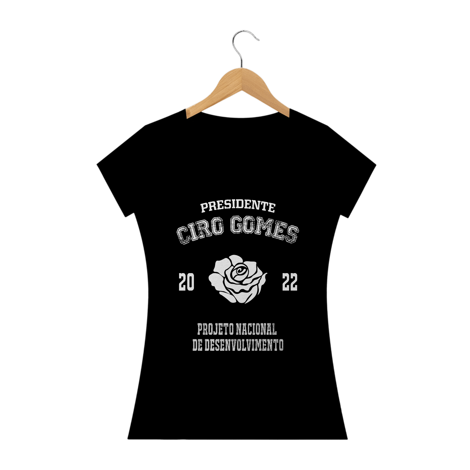 Nome do produto: Camiseta Feminina Presidente Ciro Gomes