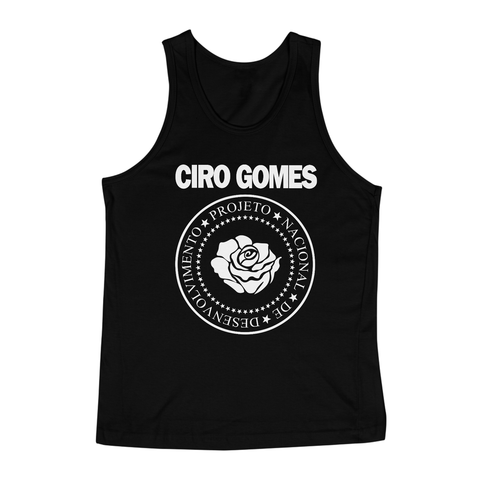 Nome do produto: Camiseta Regata Ciro Gomes (Ramones)