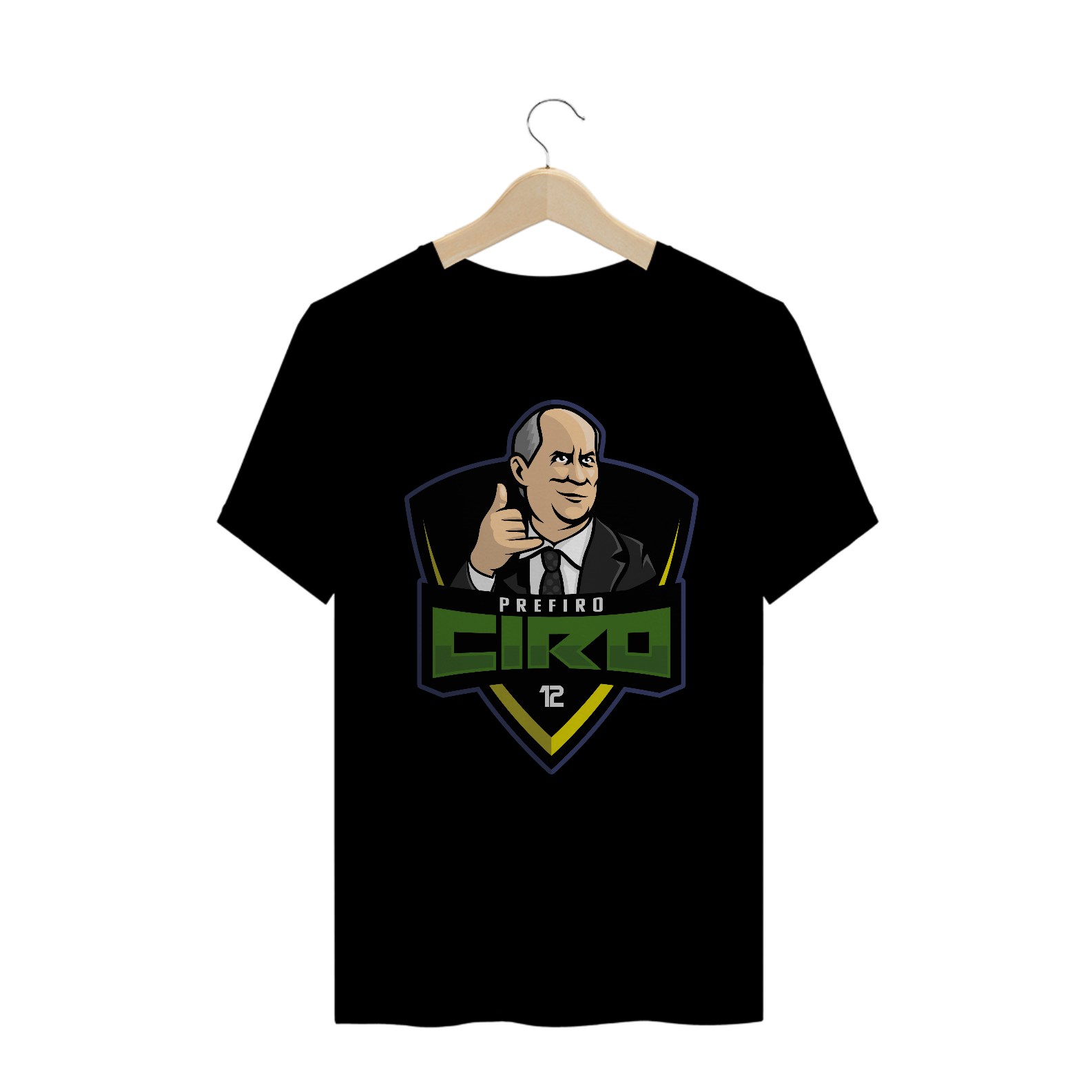 Nome do produto: Camiseta Brasão Prefiro Ciro
