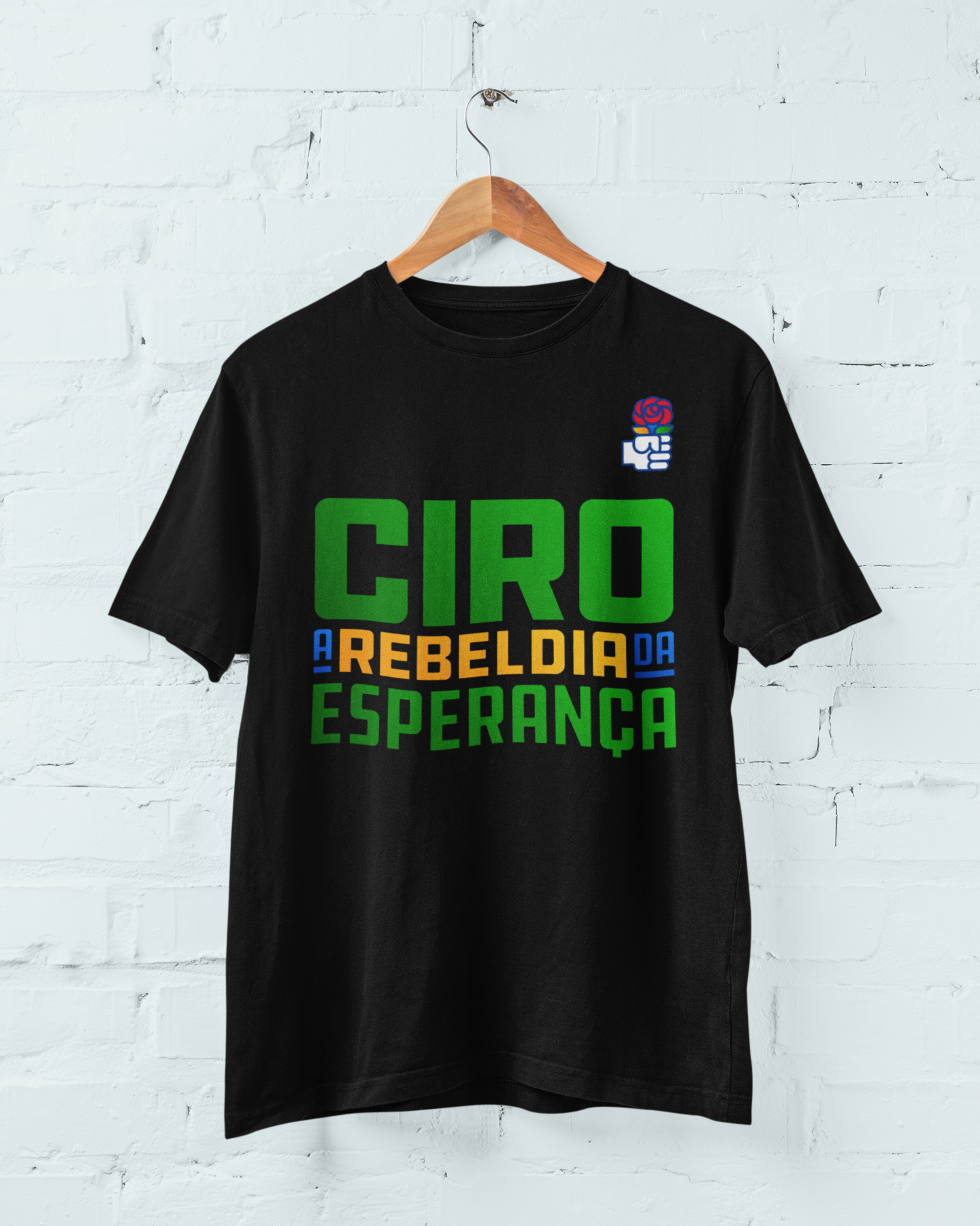 Nome do produto: Camiseta A Rebeldia da Esperança