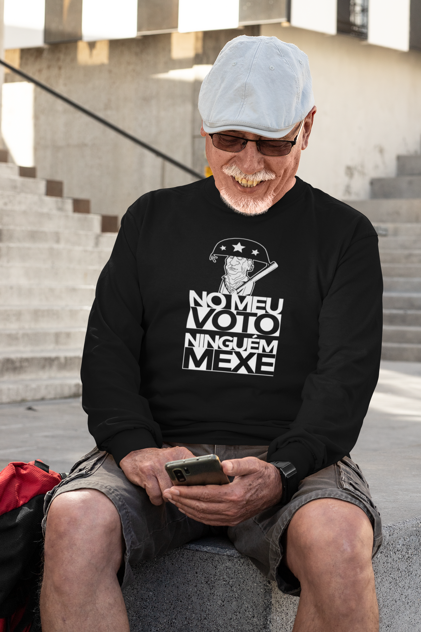 Nome do produto: Moletom No meu voto ninguém mexe