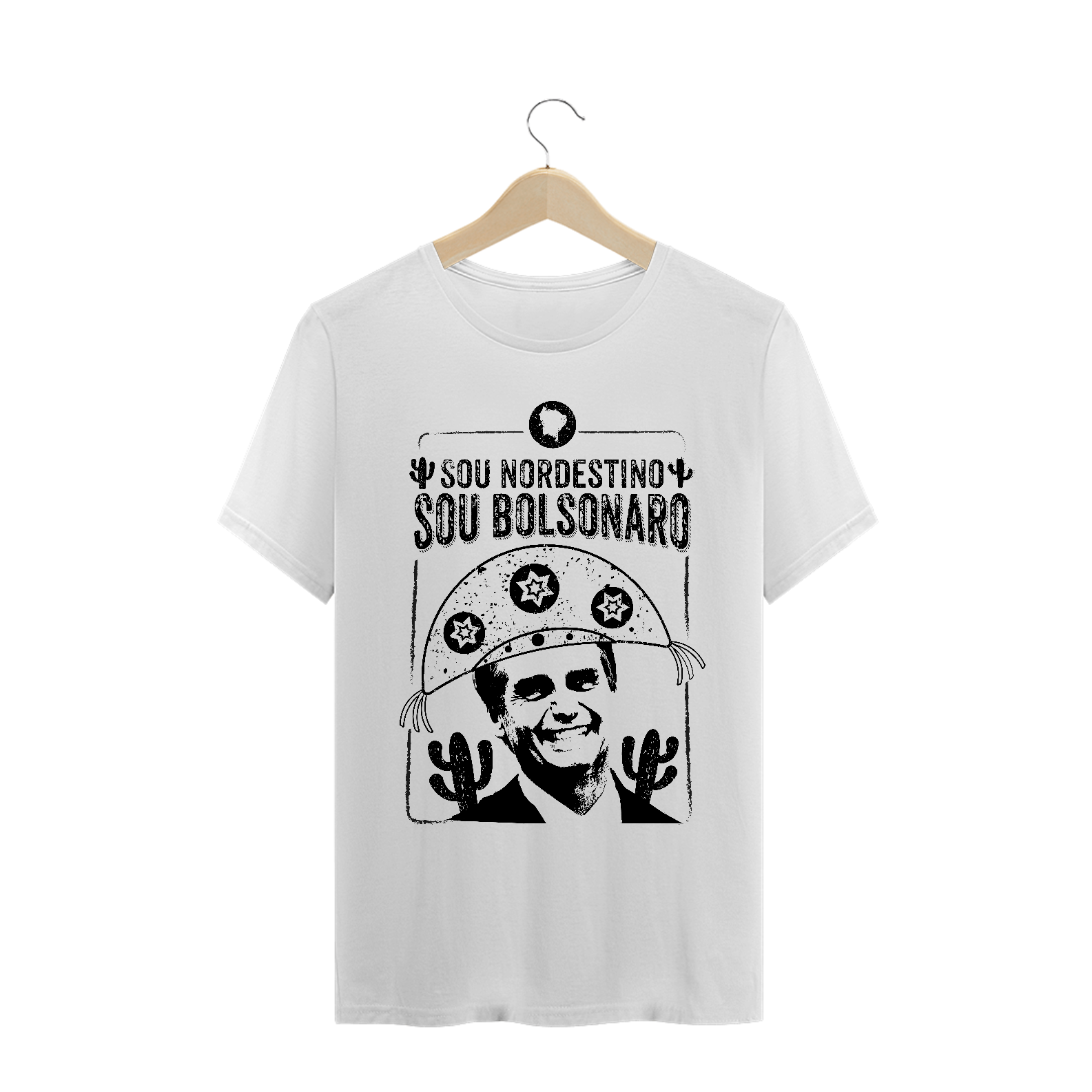 Nome do produto  Camisa Masculina Sou Nordestino, Sou Bolsonaro -  Um Patriota