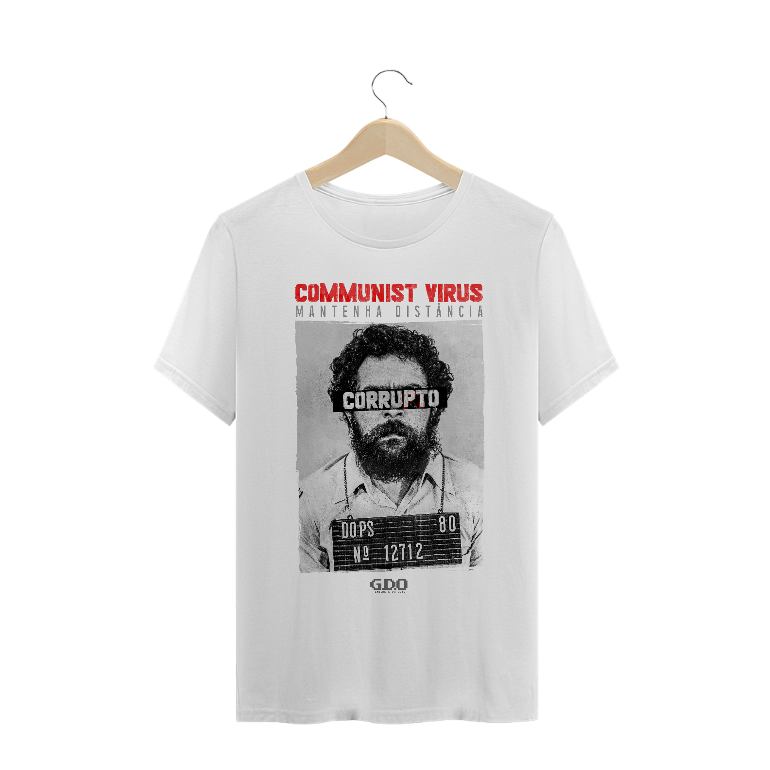 Nome do produto  CAMISA LULA COMMUNIST VIRUS - MANTENHA DISTÂNCIA - GDO OFICIAL