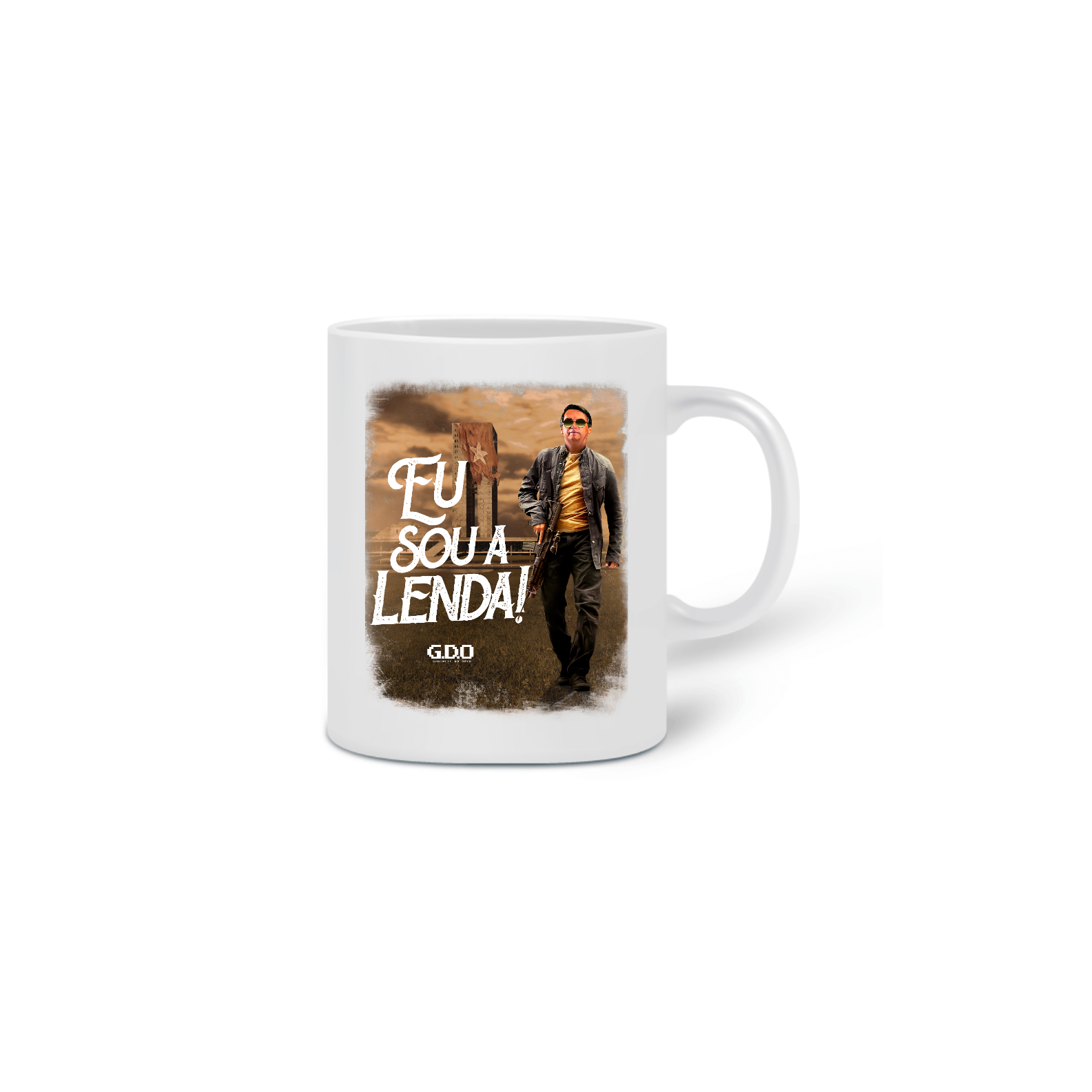 Nome do produto  Caneca Bolsonaro A Lenda - GDO Oficial