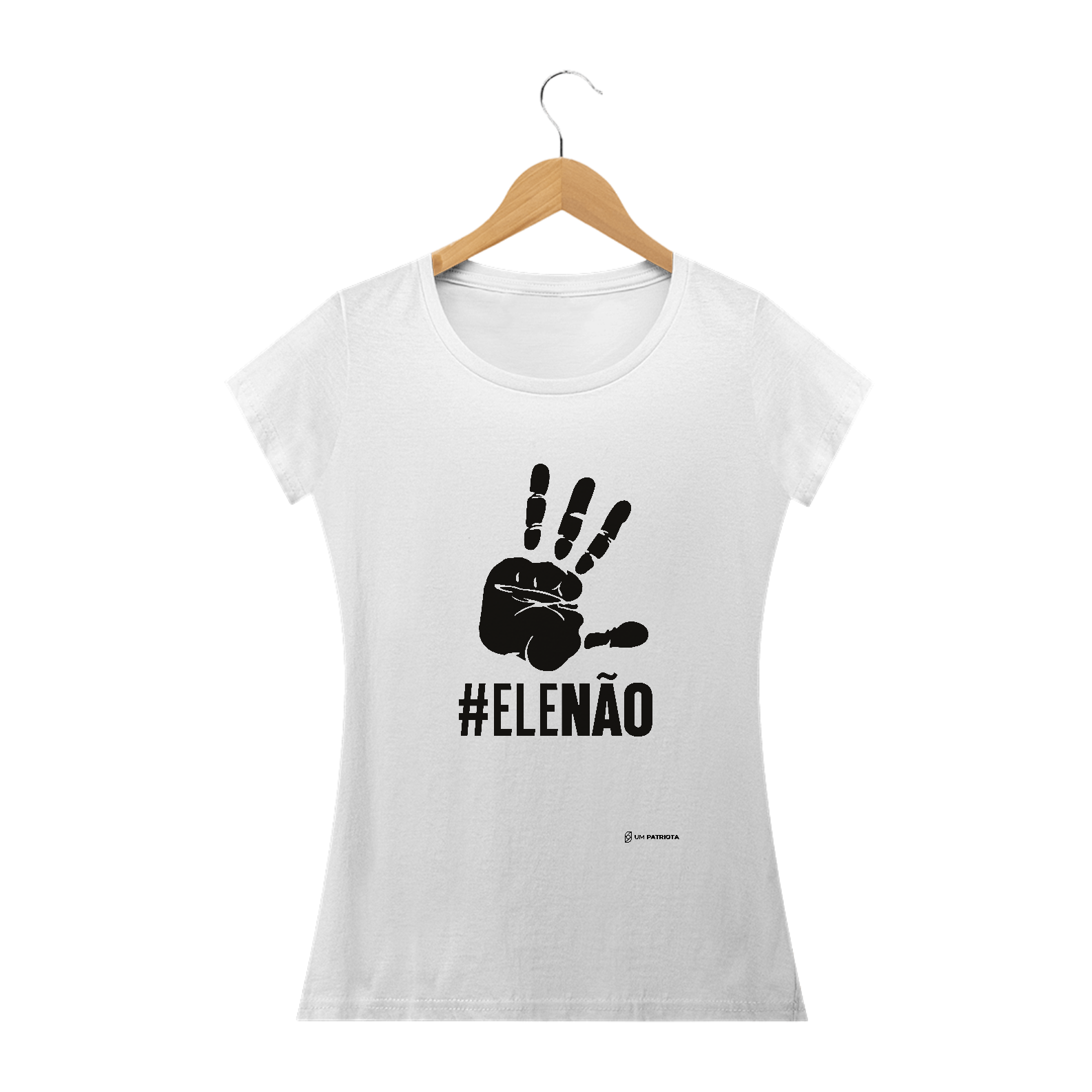 Nome do produto  Camisa Feminina - Lula Ele Não - Um Patriota