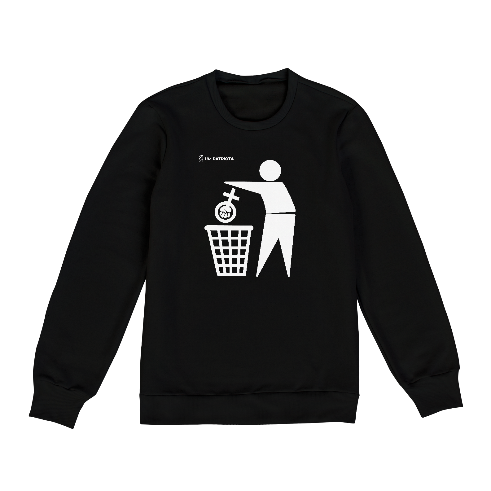 Nome do produto  Moletom Anti feminista - Unissex PRETO