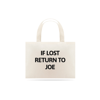 ECOBAG - RETURN TO JOE | JONAS BROTHERS