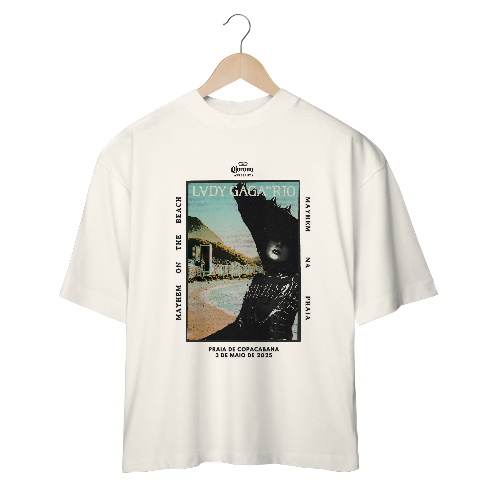 CAMISA OVERSIZED - LAGY GAGA NO RIO