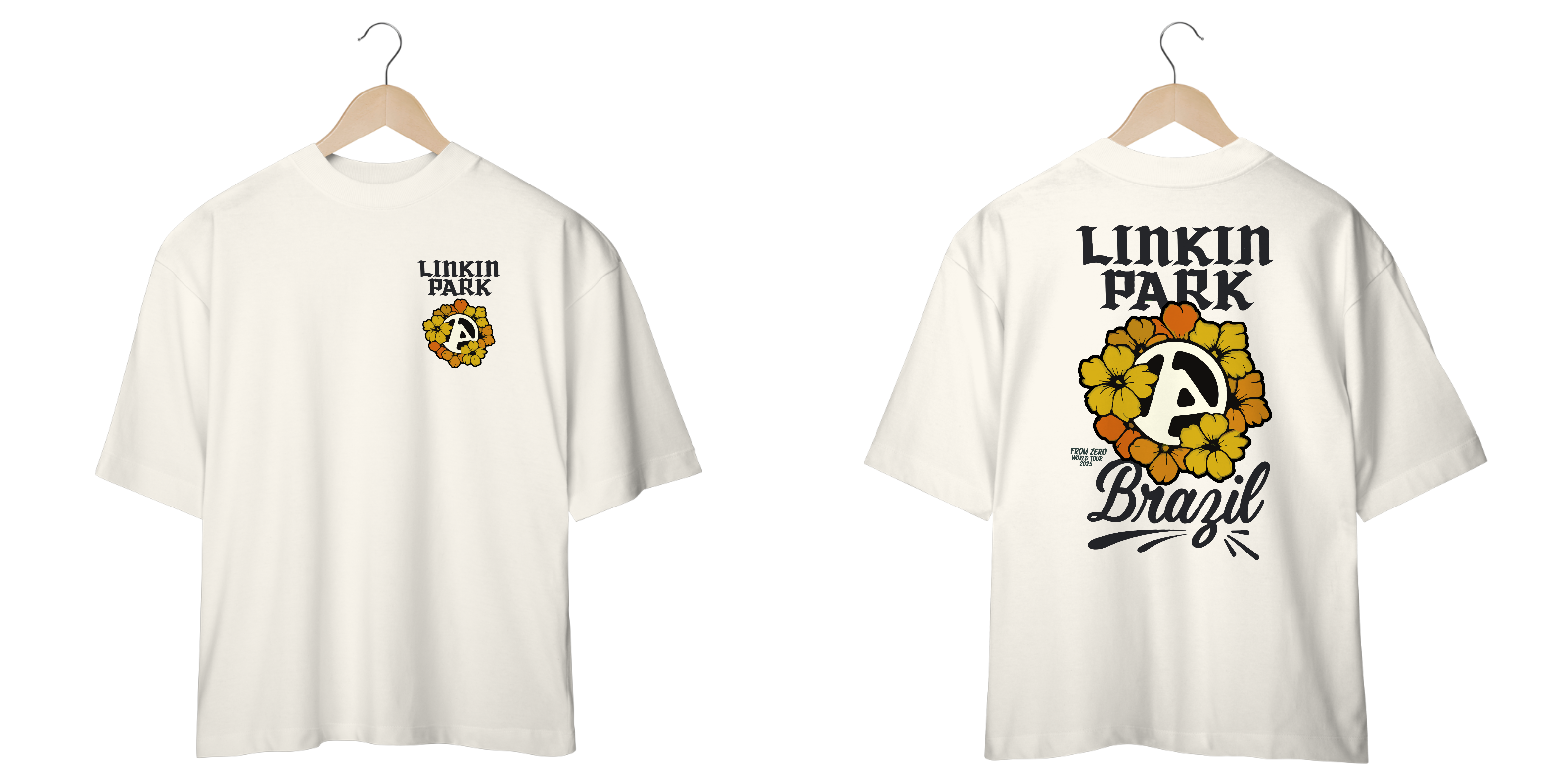 CAMISA OVERSIZED - FROM ZERO WORLD TOUR BRAZIL | LINKIN PARK 