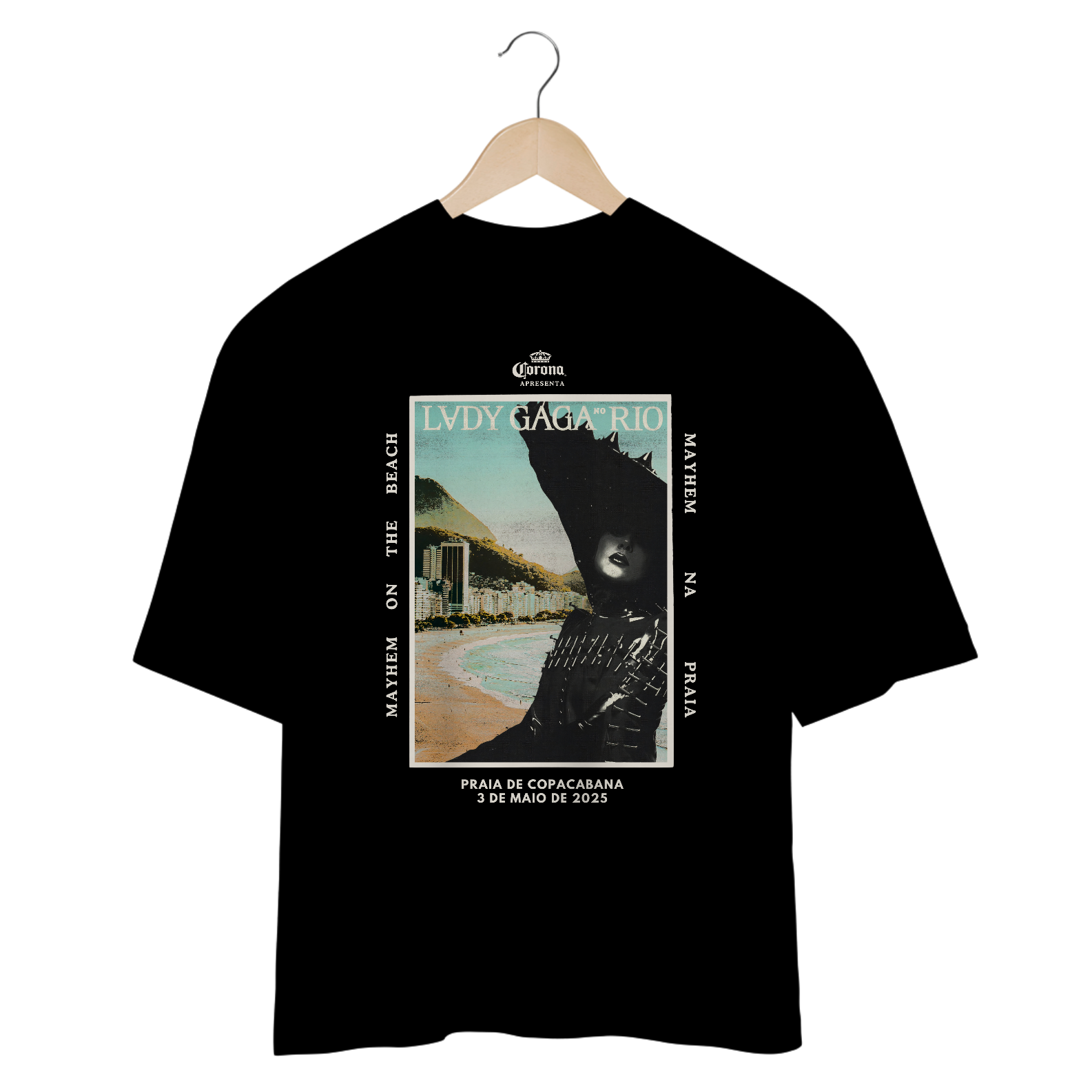 CAMISA OVERSIZED - LADY GAGA NO RIO