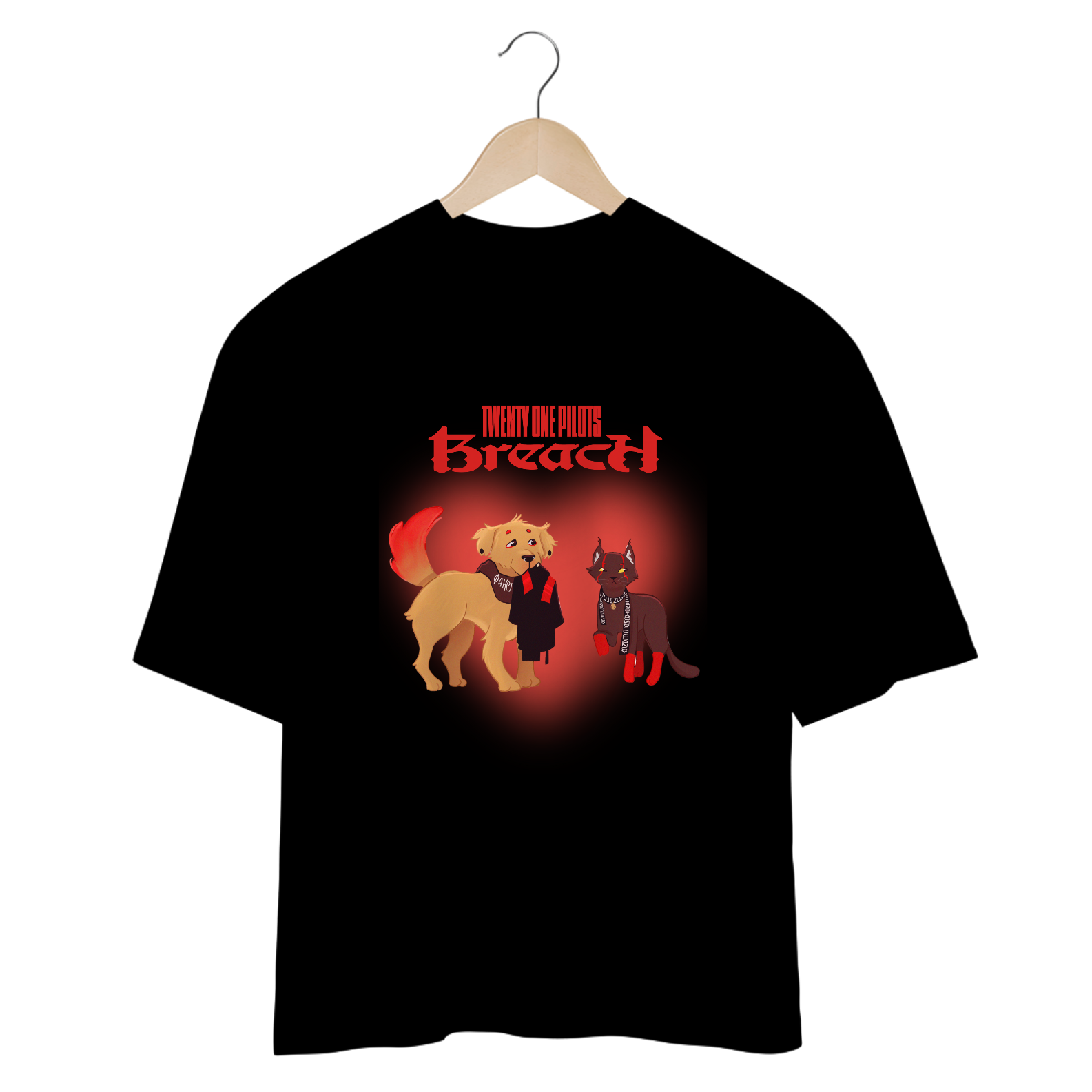 CAMISA OVERSIZED - CATY & SPOOKY JIM | TWENTY ONE PILOTS