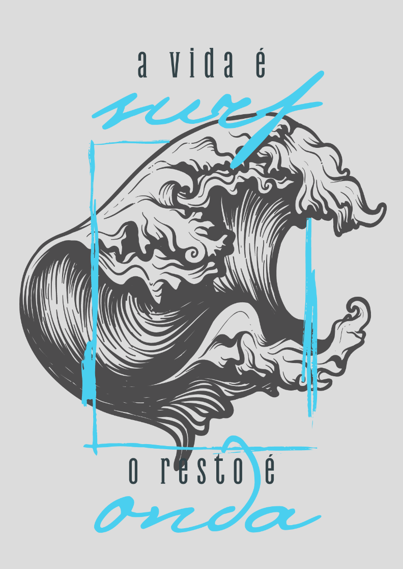 Nome do produto: Poster A vida é surf