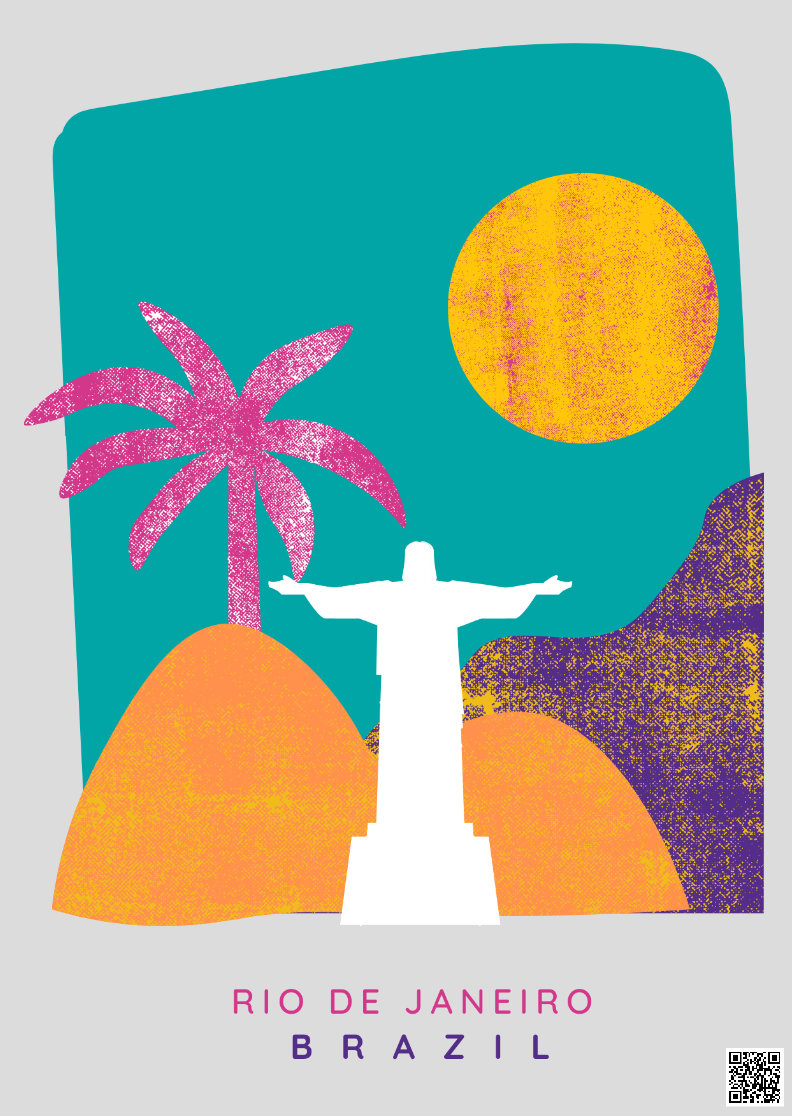 Nome do produto: Poster Retrato Rio de Janeiro