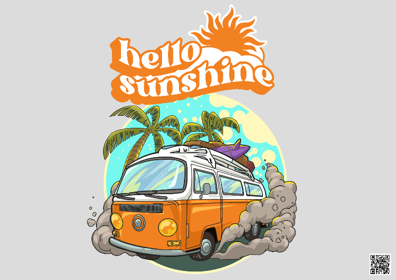 Nome do produto: Poster Paisagem Hello Sunshine