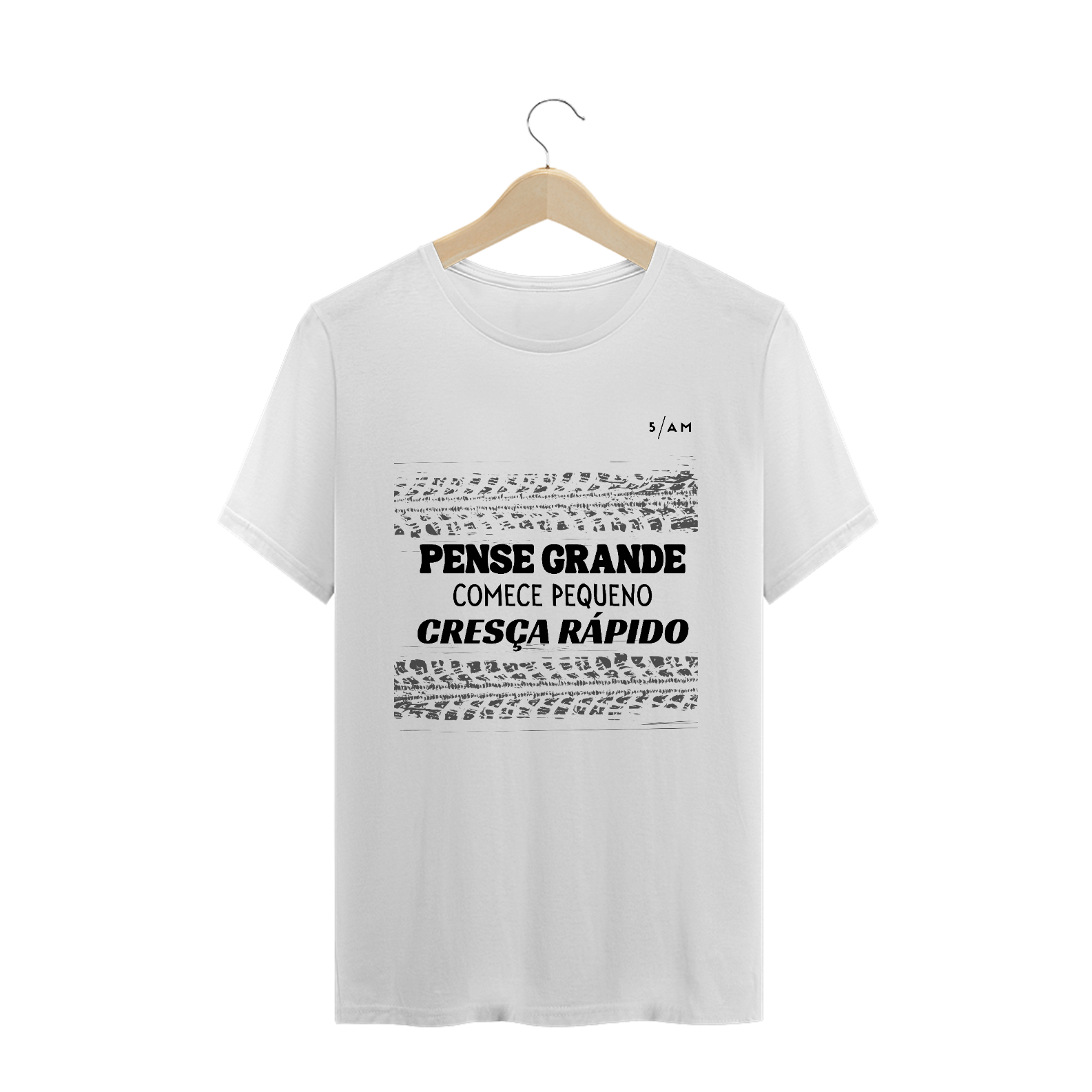 Nome do produto: Camiseta Branca PENSE GRANDE