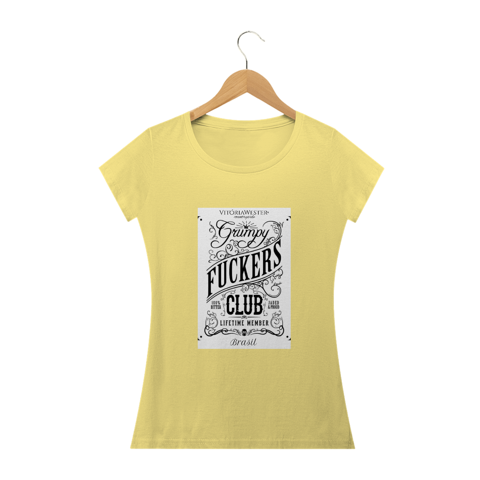 Nome do produto: IT-1809221712-13 | VITÓRIA WESTER® | CAMISETA COUNTRY T-SHIRT BabyLong Estonada FEMININA