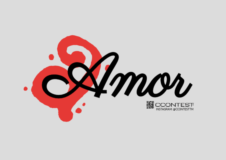 Nome do produto: 0205231829 CCONTEST TM | POSTER PAISAGEM [ PALAVRA: AMOR ]