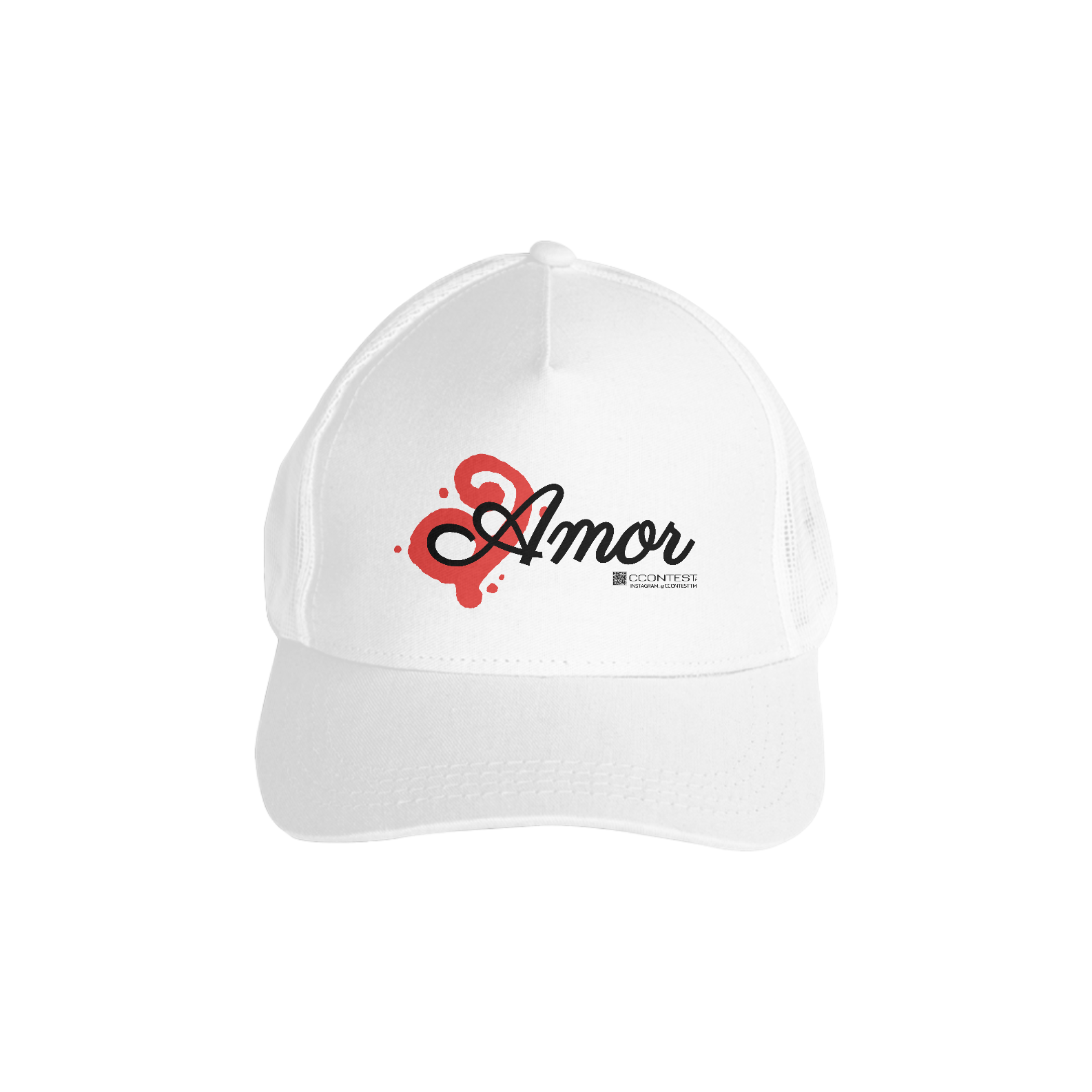 Nome do produto: 0305232236 CCONTEST TM | BONÉ AMERICANO COM TELA [ AMOR ]