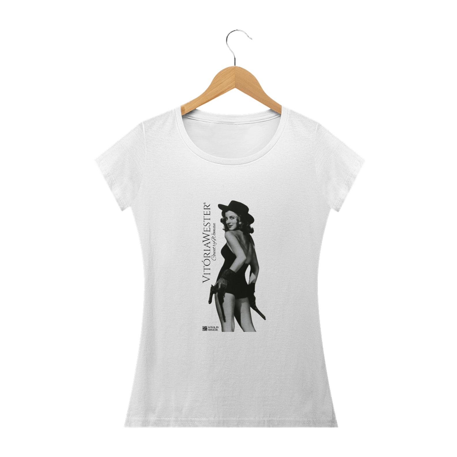 Nome do produto: 1605231446 VITÓRIA WESTER ® | CAMISETA TSHIRT FEMININA [ BABY LONG CLASSIC ]