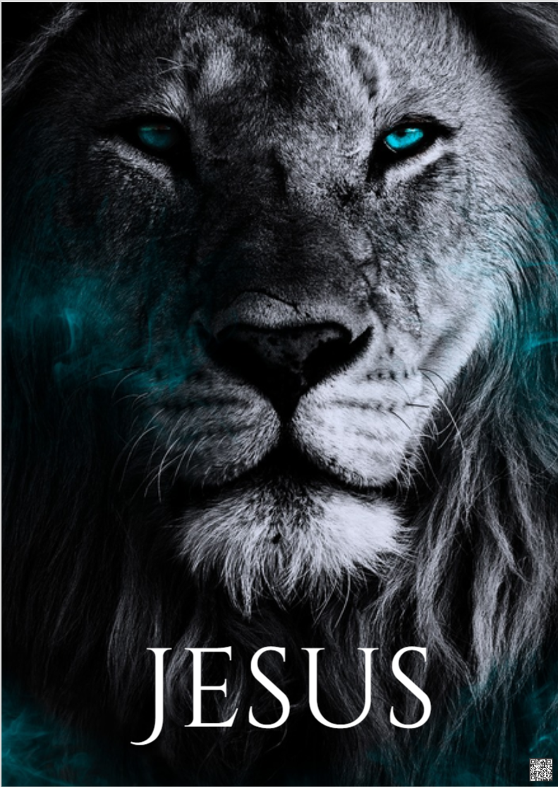 Nome do produto: MOOWMKT® 10001 | POSTER [ RETRATO ] PARA QUADRO [ JESUS LEÃO ]