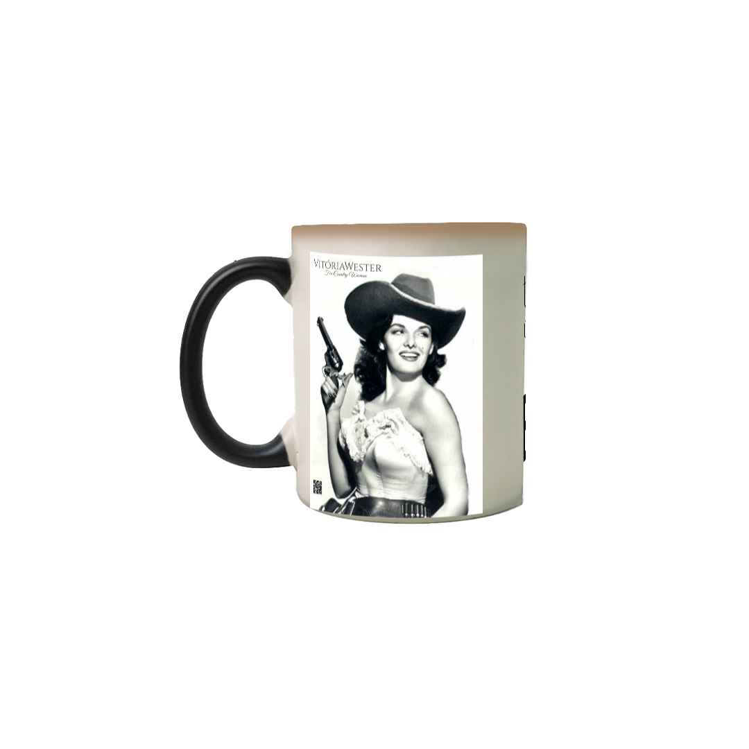 Nome do produto: 10010 VITÓRIA WESTER ® | CANECA MÁGICA CERÂMICA COUNTRY RODEIO