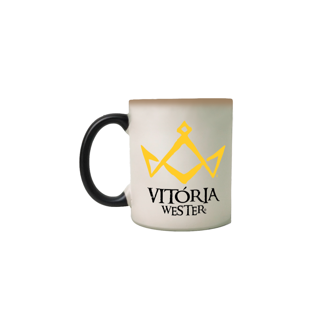 Nome do produto: 10008 VITÓRIA WESTER ® | CANECA MÁGICA CERÂMICA COUNTRY RODEIO