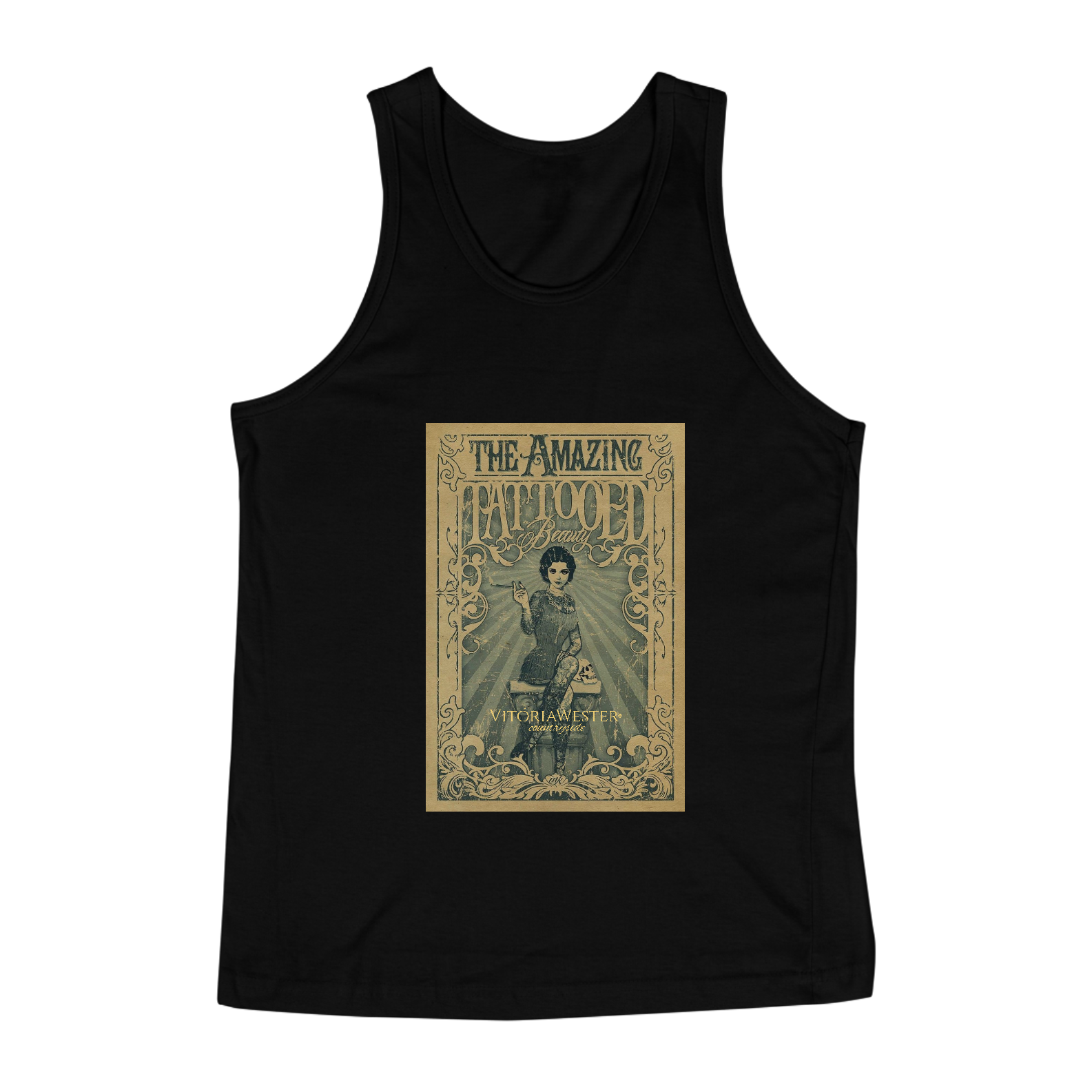 Nome do produto: 0301241040 VITÓRIA WESTER® | CAMISETA TSHIRT REGATA [ SEM MANGA ] MASCULINA | PADRÃO [ X ]