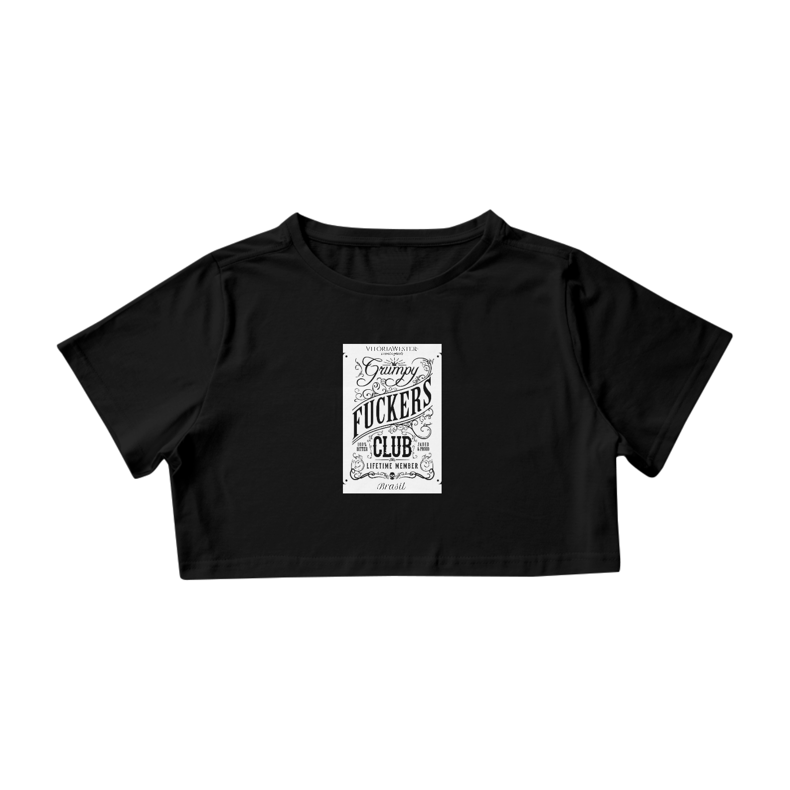 Nome do produto: IT-1809221712-29 | VITÓRIA WESTER® | CAMISETA COUNTRY T-SHIRT Cropped FEMININA