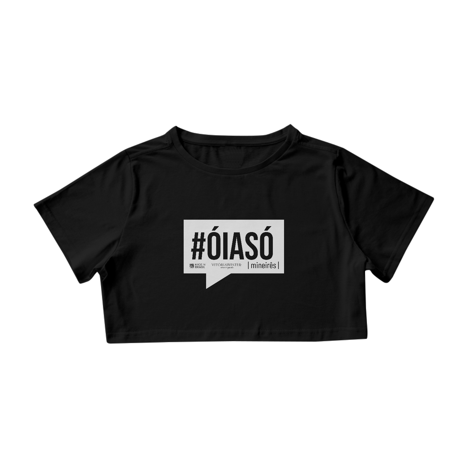 Nome do produto: IT-0711222215 | VITÓRIA WESTER® | CAMISETA COUNTRY T-SHIRT Cropped FEMININA MINEIRO MINEIRÊS