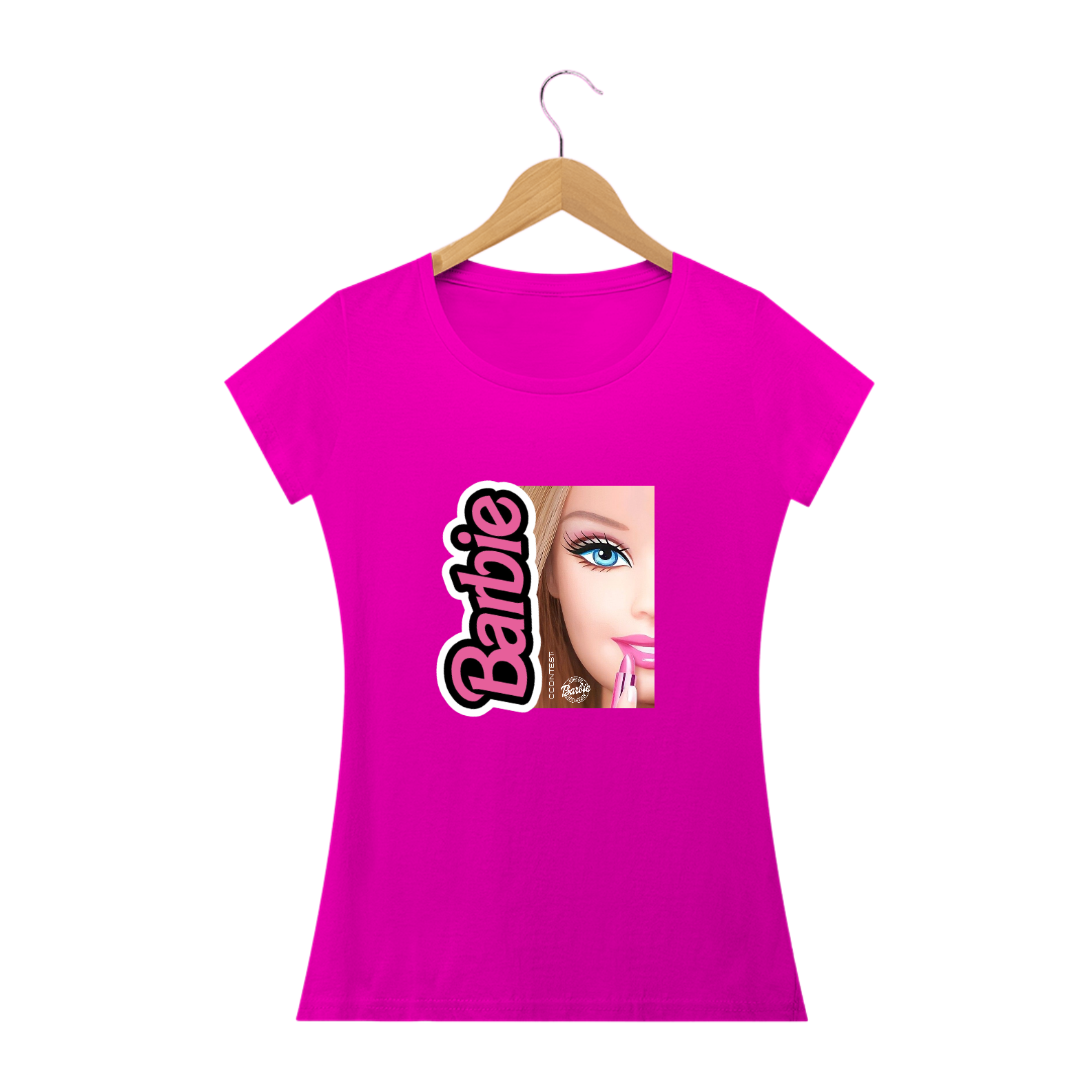 Nome do produto: 3107232264 CCONTEST ® | CAMISETA FEMININA BABY LOOK [ BABYLONG QUALITY ] BARBIE