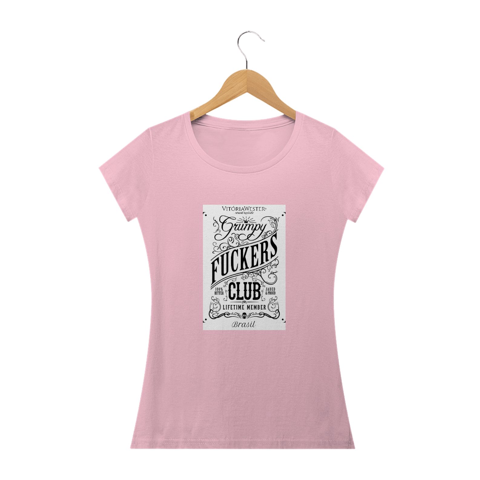 Nome do produto: IT-1809221712-19 | VITÓRIA WESTER® | CAMISETA COUNTRY T-SHIRT BabyLong Classic FEMININA