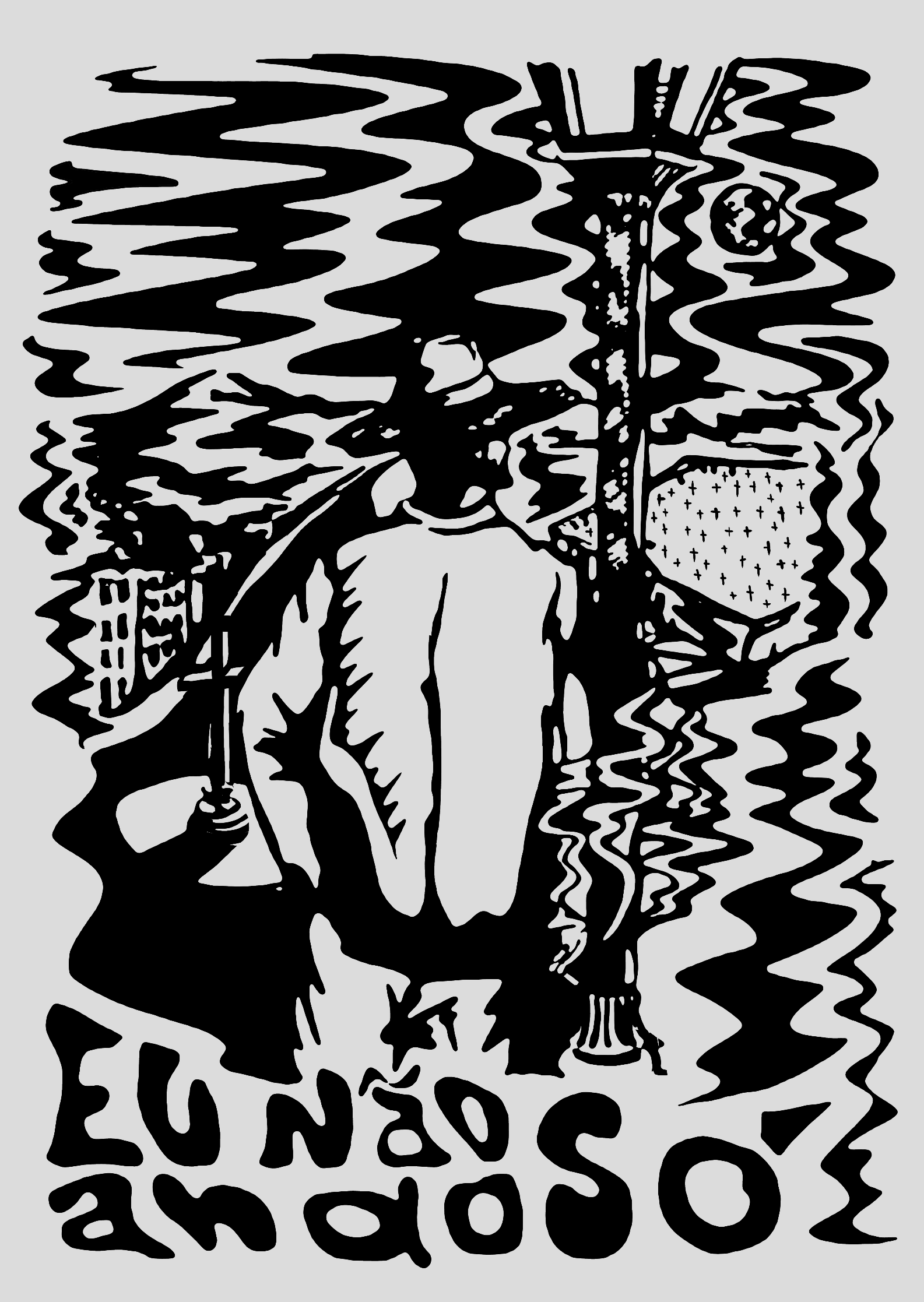 Nome do produto: Poster Exu - Eu não ando só