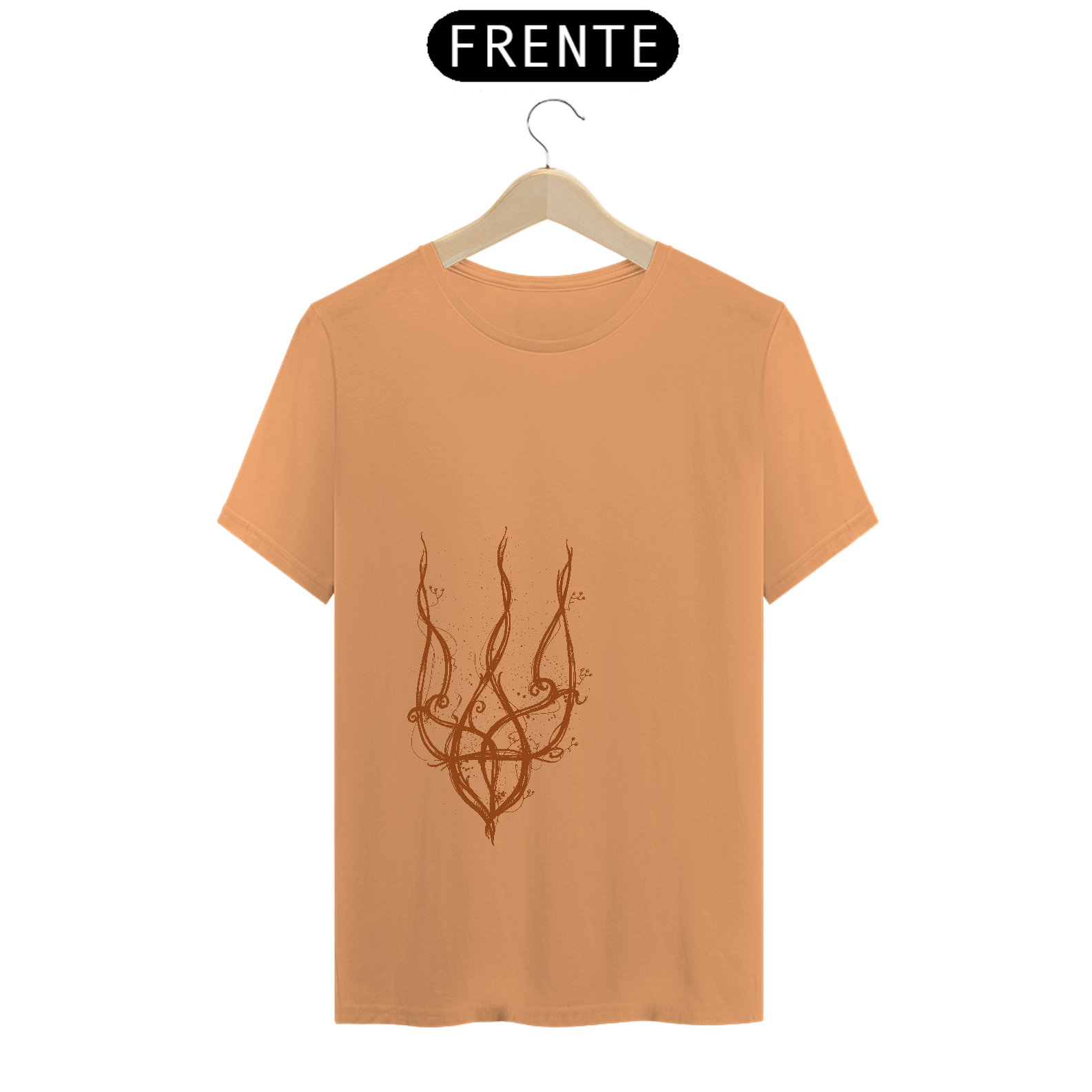 Nome do produto: Camiseta Tridente de Exu - Malha Estonada