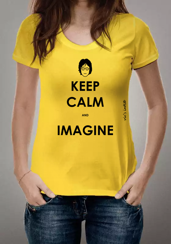 Nome do produto: CAMISA - KEEP CALM - JOHN LENNON