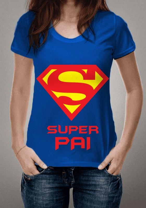 Nome do produto: CAMISETA SUPER PAI, ESTILO CLEAN