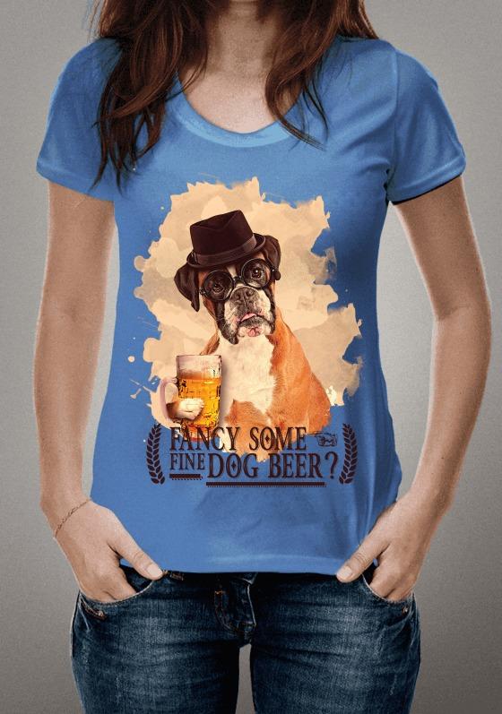 Nome do produto: Camiseta Boxer - Dog Beer