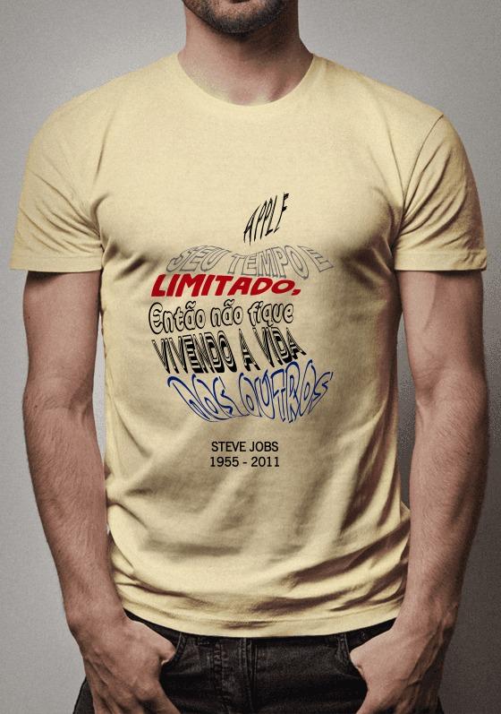 Nome do produto: Camisa Steve Jobs Frases